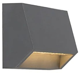 Модерна външна стенна лампа тъмно сива с LED IP54 - Sandstone 1