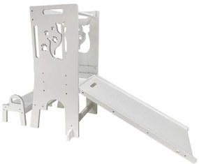 2Kids Toys - Обучителна помощна кула Коте с пързалка и дъска за писане