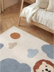 Кремав памучен детски килим подходящ за пране/ръчно изработен 140x200 cm Snuggle Lionel – Hanse Home