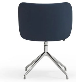 Тъмносин тапициран трапезен стол Mogi – Teulat