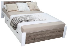 Легло LAPIS + матрак + решетка БЕЗПЛАТНО, 140x200, trufla + място за съхранение