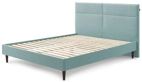 Тюркоазено тапицирано двойно легло с решетка 180x200 cm Elyna - Bobochic Paris