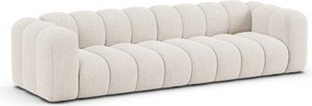 Кремав шенилов диван 290 cm Lupine – Micadoni