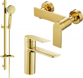 Mexen Zero DQ40 душ комплект, златен - 71104DQ40-50