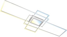 Briloner 3812019-LED Димируемо таванно осветително тяло RAM 56W/230V Wi-Fi Tuya 111x42 cm + с дистанционно управление