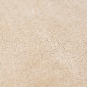 Ръчно изработен вълнен кръгъл килим в естествен цвят ø 180 cm Leo Scallop – Flair Rugs