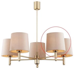 Argon - Резервен абажур за полилей и стенна лампа PONTE E27 бежов