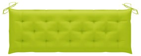 Sonata Възглавница за градинска пейка, светлозелена, 150x50x7 см, плат