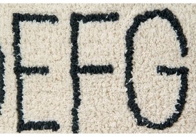 Кремав детски пуф ABC – Lorena Canals