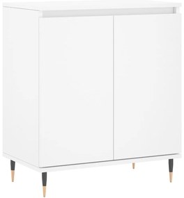 827148 vidaXL Сайдборд, бял, 60x35x70 см, инженерно дърво