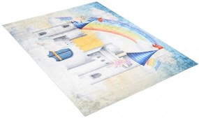 Детски килим с мотив на приказен замък Ширина: 80 см | Дължина: 150 см