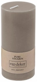 Бежово-кафява приятелска свещ, време на горене 50 h Eco - Eco candles by Ego dekor