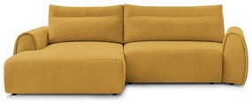 Ъглов диван в цвят жълта охра Aden – Bobochic Paris