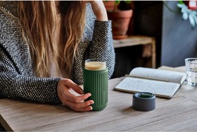 Зелена стъклена чаша за път 340 ml – Black + Blum