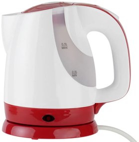 Електрическа кана Oliver Voltz OV51230F, 1300W, 900 ml, Мерителна скала, Бял/червен