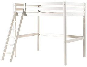 Бяло детско легло със стълба , 140 x 200 cm Pino - Vipack