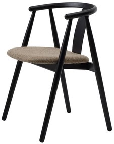 Трапезен стол в черен и бежов цвят Relate – Unique Furniture