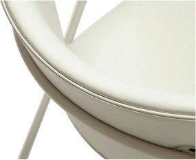 Кремав фотьойл от изкуствена кожа Zed - DAN-FORM Denmark