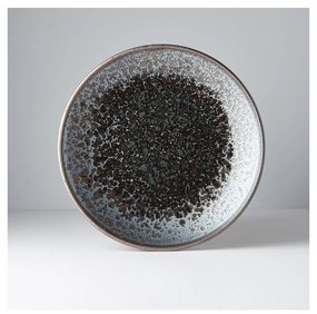 Черна и сива керамична чиния Pearl, ø 25 cm Black Pearl - MIJ