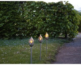 Комплект от 3 външни LED светлинни декорации, височина 40 см Olympus - Star Trading