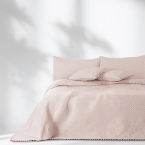 Светлорозово покривало за легло 170x210 cm Meadore – Restilo