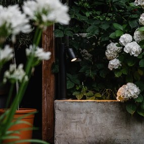 Външна лампа черна 45 см регулируема IP44 - Solo