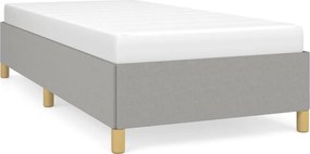 347133 vidaXL Рамка за легло без матрак, светлосива, 90x200 см, плат