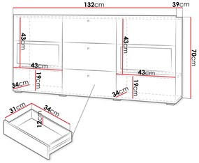 Бюфет Bristol-White