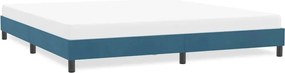 4101419 vidaXL Рамка за легло без матрак Тъмно синьо 180x220 cm Кадифе