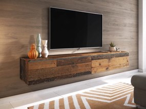 Тапицирано легло  Lowboard D 180-Сиво - бяло