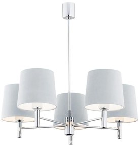 Argon 2076 - Висящ полилей BOLZANO 5xE27/15W/230V син