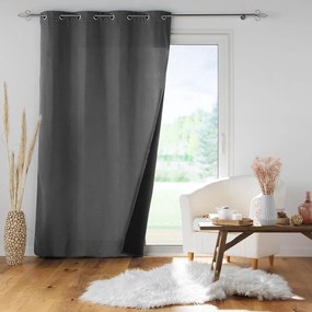 Антрацитна звукоизолираща завеса 140x260 cm Jupiter – douceur d'intérieur