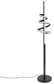 Дизайнерска подова лампа черна с включен LED димер - Rolla