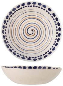 Тъмносиньо-бежова каменна купа за сервиране ø 39 cm Shama - Bloomingville