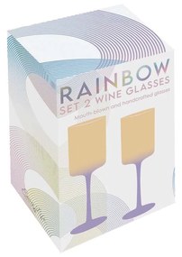 RAINBOW ЧАША ЗА ВИНО 380 МЛ 2 БР СЕТ