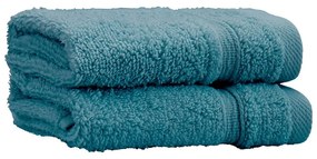 Тюркоазени памучни кърпи в комплект от 2 бр. от тери 30x30 cm Zero Twist – Catherine Lansfield