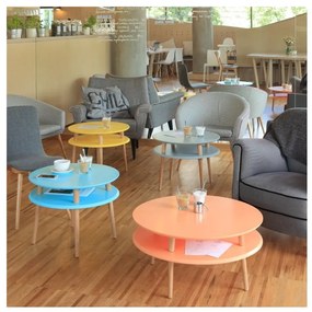 Бяла масичка за кафе UFO, Ø 70 cm Ufo - Ragaba