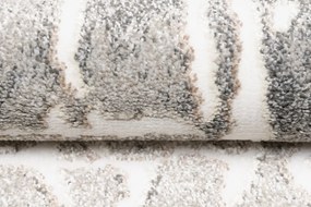 Сив дизайнерски килим с лек абстрактен модел Ширина: 160 см | Дължина: 220 см