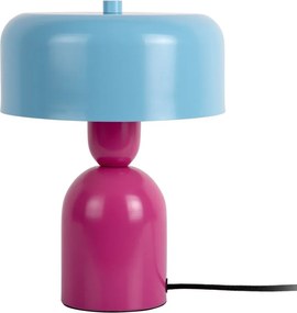 Синя/розова метална настолна лампа (височина 24 cm) Double Funky – Leitmotiv