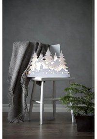 Бяла LED коледна светлинна декорация Reinders, дължина 42 cm Grandy - Star Trading