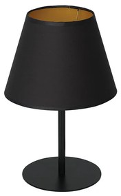 Настолна лампа ARDEN 1xE27/60W/230V Ø 20 cм черна/златиста