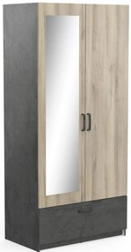 ДвукрилГардероб Coben-Oak-Gray