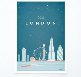 Плакат , 30 x 40 cm London - Travelposter