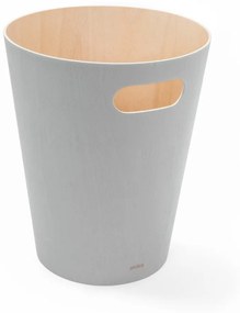 Светлосиво дървено кошче за боклук 7,5 l Woodrow – Umbra