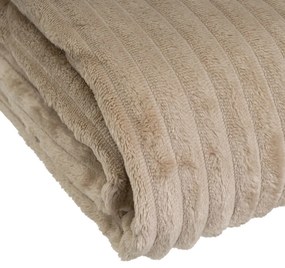 Кафяво одеяло от микроплюш 130x160 cm Fur Velvet – Casa Selección