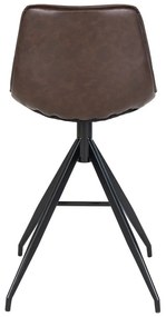 Тъмнокафяви бар столове в комплект от 2 броя 84 см Monaco - House Nordic