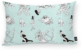 Калъфка за възглавница Looney Tunes Looney B&W C Небесно синьо 30 x 50 cm