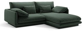 Тъмнозелен ъглов диван (десен ъгъл) Torino – Micadoni Home