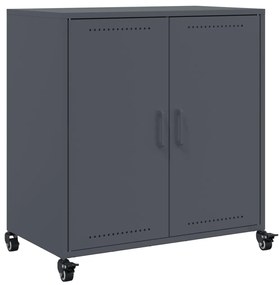 846658 vidaXL Бюфет, антрацит, 68x39x72 см, стомана