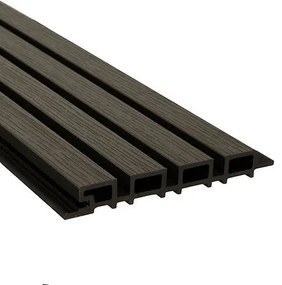 Декоративен външен стенен панел atmosphera 200x20 cm - Тъмно дърво